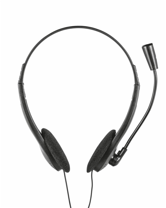 Trust 21665 hörlur och headset I öra 3,5 mm kontakt Svart in the group COMPUTERS & PERIPHERALS / Computer accessories / Headset at TP E-commerce Nordic AB (A14906)