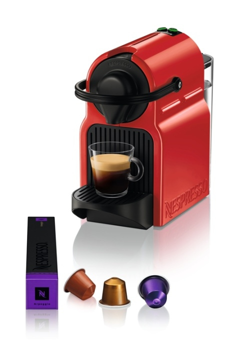 Krups Inissia XN1005 Ruby Red Pod coffee machine 0,7 l in the group HOME, HOUSEHOLD & GARDEN / Household appliances / Coffee makers and accessories / Drip coffee makers at TP E-commerce Nordic AB (A14989)