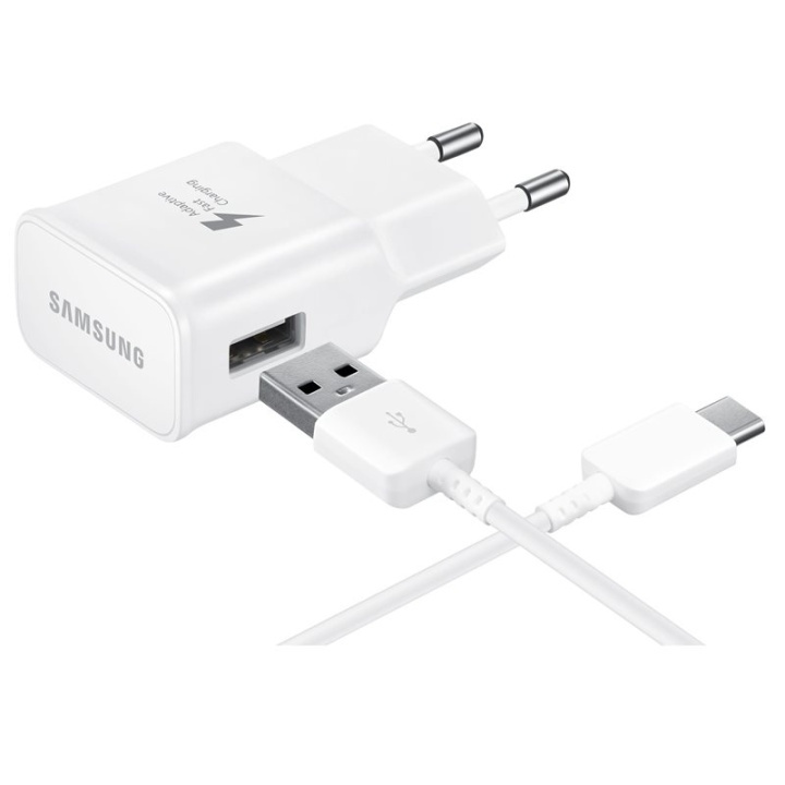 Samsung EP-TA20 Vit inomhus in the group SMARTPHONE & TABLETS / Chargers & Cables / Wall charger / Wall charger USB at TP E-commerce Nordic AB (A15059)