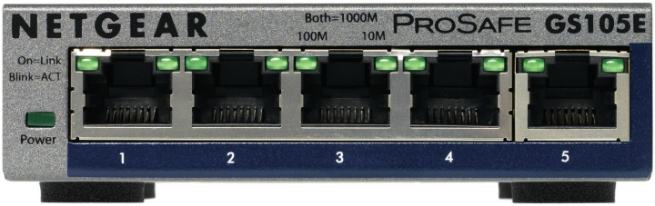 Netgear GS105E-200PES nätverksswitchar hanterad L2/L3 Gigabit Ethernet (10/100/1 in the group COMPUTERS & PERIPHERALS / Network / Switches at TP E-commerce Nordic AB (A15267)
