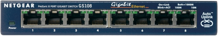 Netgear ProSafe 8-Port Gigabit Desktop Switch Ohanterad in the group COMPUTERS & PERIPHERALS / Network / Switches at TP E-commerce Nordic AB (A15270)