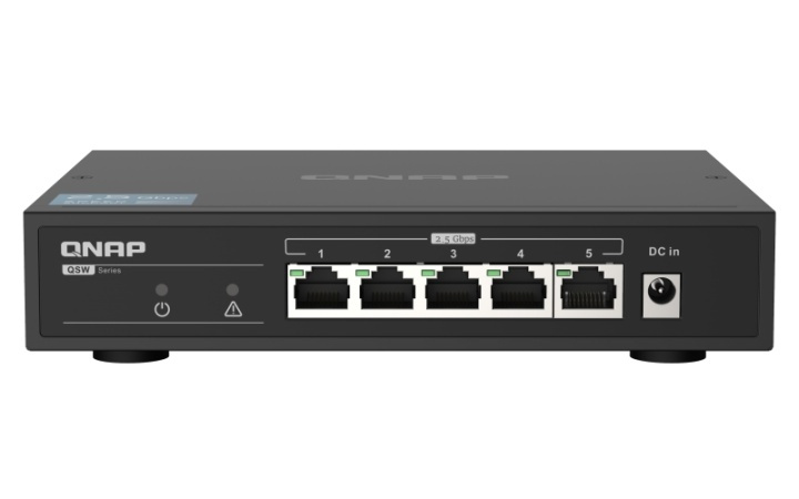 QNAP QSW-1105-5T nätverksswitchar Ohanterad Gigabit Ethernet (10/100/1000) Svart in the group COMPUTERS & PERIPHERALS / Network / Switches at TP E-commerce Nordic AB (A15279)