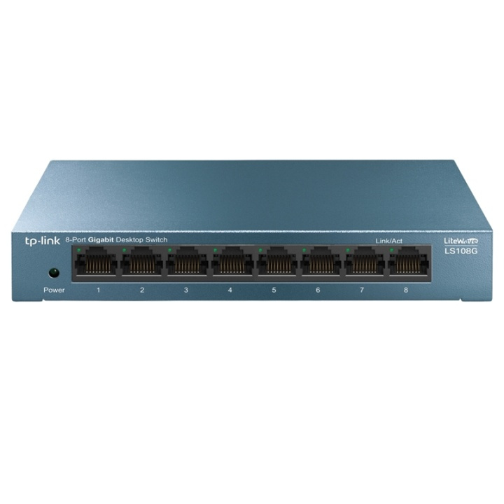 TP-Link LiteWave 8Port Gbit Desktop Switch 8 Gbit RJ45 Ports in the group COMPUTERS & PERIPHERALS / Network / Switches at TP E-commerce Nordic AB (A15285)