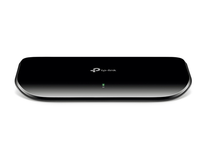 TP-LINK TL-SG1008D Ohanterad Gigabit Ethernet (10/100/1000) Svart in the group COMPUTERS & PERIPHERALS / Network / Switches at TP E-commerce Nordic AB (A15289)