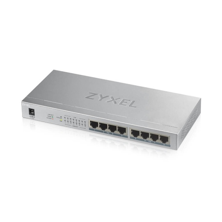 Zyxel GS1008HP Ohanterad Gigabit Ethernet (10/100/1000) Strömförsörjning via Eth in the group COMPUTERS & PERIPHERALS / Network / Switches / 10/100/1000Mbps at TP E-commerce Nordic AB (A15293)