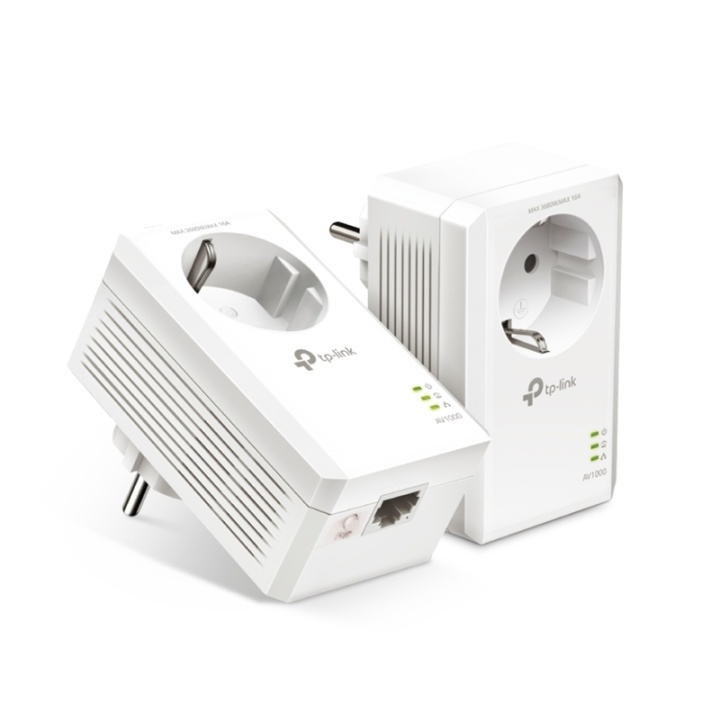 TP-LINK TL-PA7017P KIT PowerLine-nätverksadapter 1000 Mbit/s Nätverksansluten (E in the group COMPUTERS & PERIPHERALS / Network / Homeplug/Powerline at TP E-commerce Nordic AB (A15342)