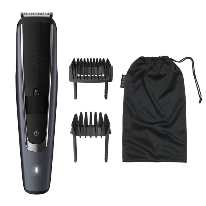 Philips BEARDTRIMMER Series 5000 Precisionsinställningar om 0,2 mm, skäggtrimmer in the group BEAUTY & HEALTH / Hair & Styling / Shaving & Trimming / Beard trimmer & Accessories at TP E-commerce Nordic AB (A15425)