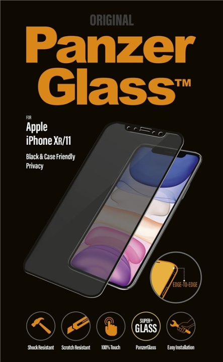 PanzerGlass P2665 skärmskydd Apple 1 styck in the group SMARTPHONE & TABLETS / Phone cases / Apple / iPhone XR / Screen protectors at TP E-commerce Nordic AB (A15457)