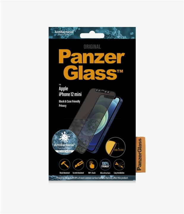 PanzerGlass P2710 skärmskydd Apple 1 styck in the group SMARTPHONE & TABLETS / Phone cases / Apple / iPhone 12 Mini / Screen protectors at TP E-commerce Nordic AB (A15469)