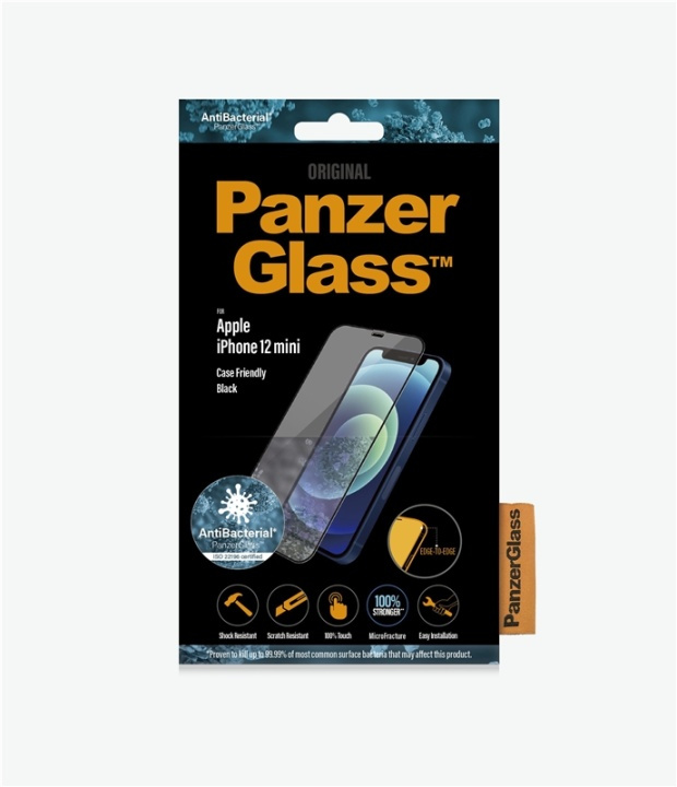 PanzerGlass 2710 skärmskydd Genomskinligt skärmskydd Apple 1 styck in the group SMARTPHONE & TABLETS / Phone cases / Apple / iPhone 12 Mini / Screen protectors at TP E-commerce Nordic AB (A15495)
