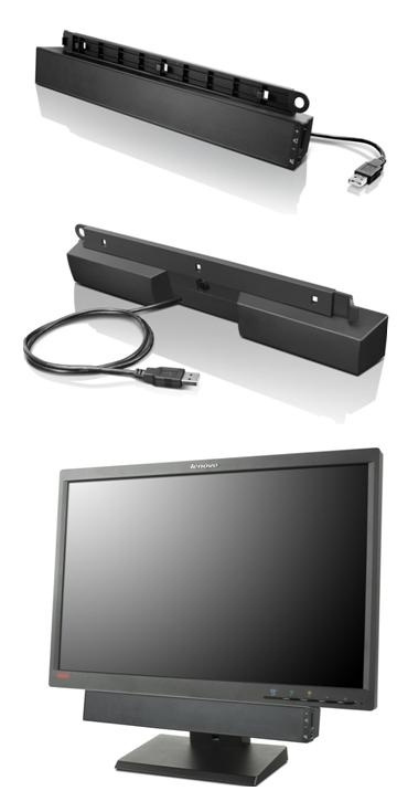 Lenovo USB Soundbar Svart 2.0 kanaler 2,5 W in the group HOME ELECTRONICS / Audio & Picture / Home cinema, Hifi & Portable / Soundbars at TP E-commerce Nordic AB (A15511)