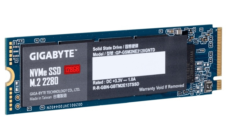 Gigabyte GP-GSM2NE3128GNTD SSD-hårddisk M.2 128 GB PCI Express 3.0 NVMe in the group COMPUTERS & PERIPHERALS / Computer components / Harddrives / SSD at TP E-commerce Nordic AB (A15522)