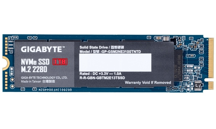 Gigabyte GP-GSM2NE3100TNTD SSD-hårddisk M.2 1000 GB PCI Express 3.0 NVMe in the group COMPUTERS & PERIPHERALS / Computer components / Harddrives / SSD at TP E-commerce Nordic AB (A15523)