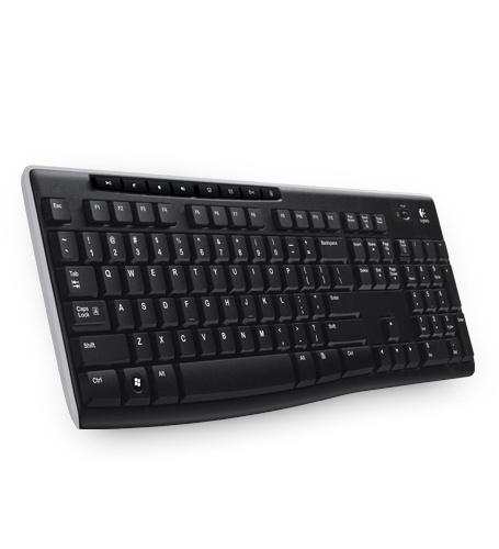 Logitech K270 tangentbord RF Trådlös QWERTY Svart in the group COMPUTERS & PERIPHERALS / Mice & Keyboards / Keyboards / Wireless at TP E-commerce Nordic AB (A15624)
