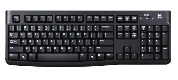Logitech K120 Nordic tangentbord USB Svart in the group COMPUTERS & PERIPHERALS / Mice & Keyboards / Keyboards / Wireless at TP E-commerce Nordic AB (A15628)