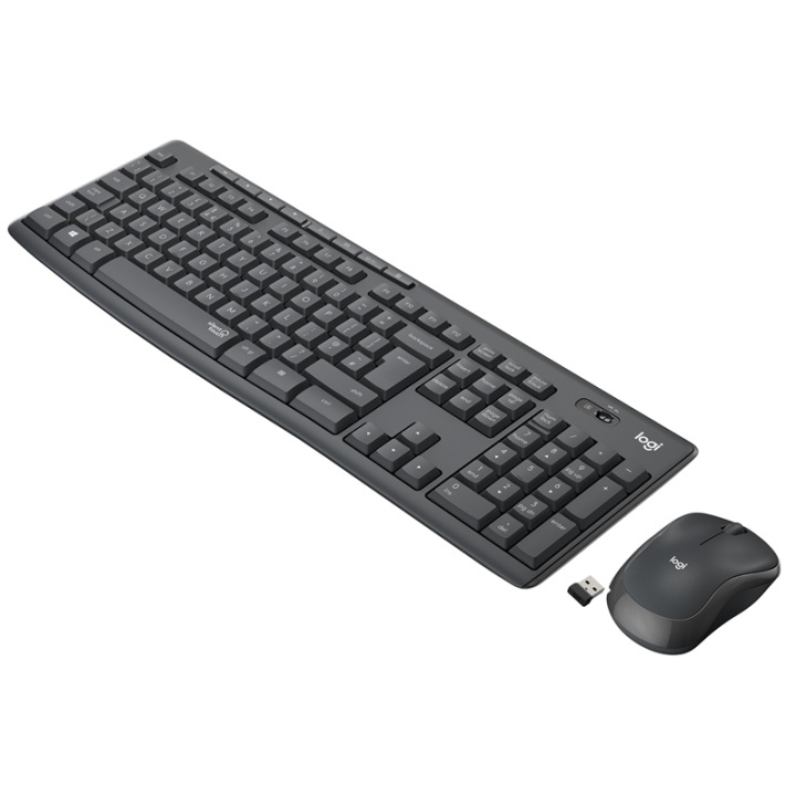 Logitech MK295 Silent Wireless Combo tangentbord RF Trådlös QWERTY Amerikanskt i in the group COMPUTERS & PERIPHERALS / Mice & Keyboards / Keyboards / Wireless at TP E-commerce Nordic AB (A15632)