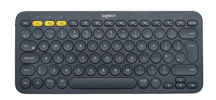 Logitech K380 tangentbord Bluetooth QWERTY Nordiska språk Grå in the group COMPUTERS & PERIPHERALS / Mice & Keyboards / Keyboards / Wireless at TP E-commerce Nordic AB (A15635)
