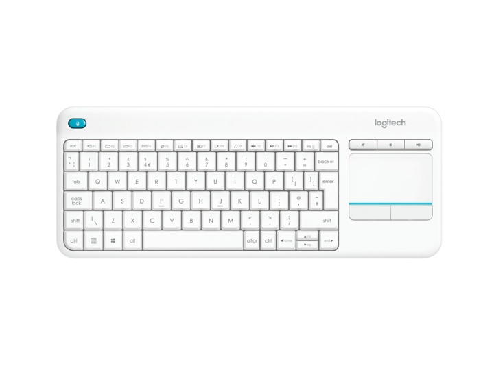 Logitech K400 Plus tangentbord RF Trådlös QWERTY Amerikanskt internationellt Vit in the group COMPUTERS & PERIPHERALS / Mice & Keyboards / Keyboards / Wireless at TP E-commerce Nordic AB (A15644)