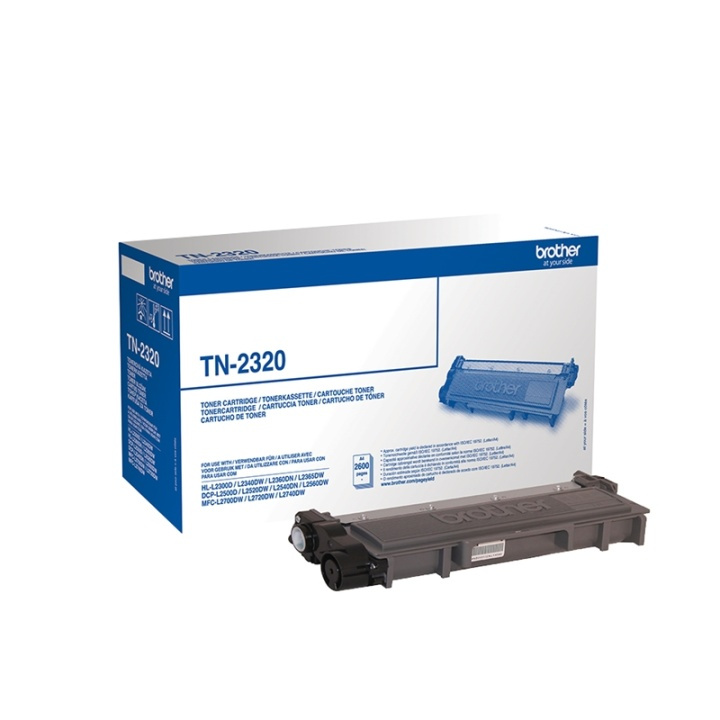 Brother TN-2320 Tonerkassett 1 styck Original Svart in the group COMPUTERS & PERIPHERALS / Printers & Accessories / Ink & Toner / Toner / Brother at TP E-commerce Nordic AB (A15693)