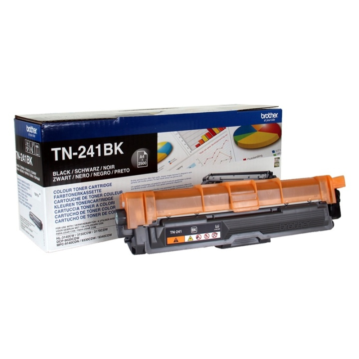 Brother TN-241BK Tonerkassett 1 styck Original Svart in the group COMPUTERS & PERIPHERALS / Printers & Accessories / Ink & Toner / Toner / Brother at TP E-commerce Nordic AB (A15695)