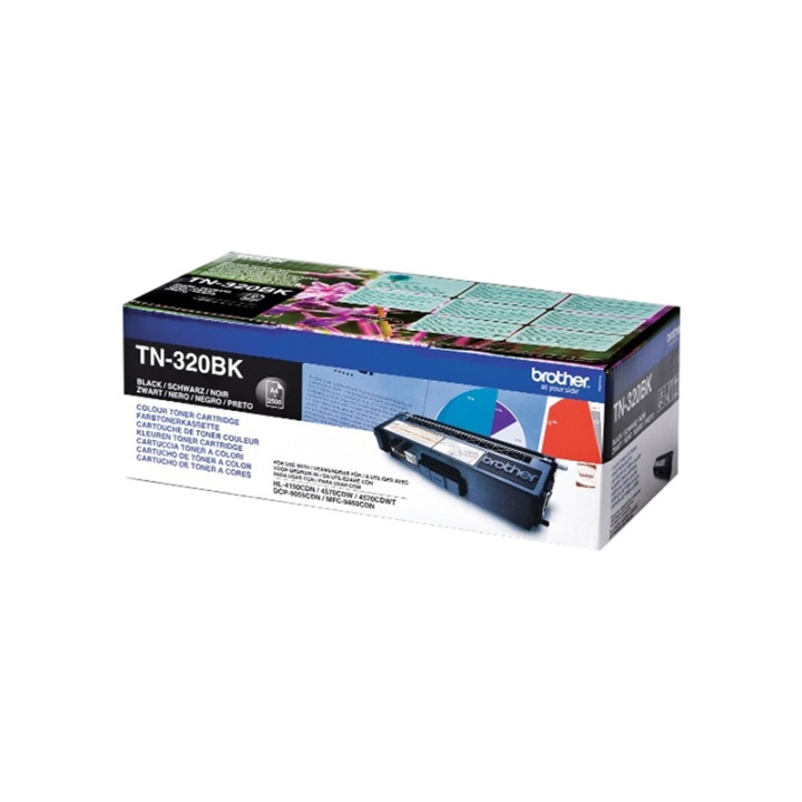 Brother TN320BK Tonerkassett 1 styck Original Svart in the group COMPUTERS & PERIPHERALS / Printers & Accessories / Ink & Toner / Toner / Brother at TP E-commerce Nordic AB (A15712)