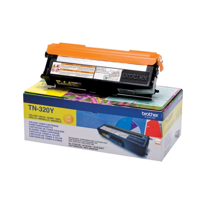 Brother TN-320Y Tonerkassett 1 styck Original Gul in the group COMPUTERS & PERIPHERALS / Printers & Accessories / Ink & Toner / Toner / Brother at TP E-commerce Nordic AB (A15715)