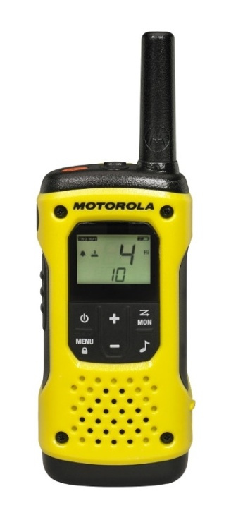 Motorola TLKR T92 H2O, Number of channels: 8 channels, Maximum range: 10000 m. Battery technology: Nickel-metal hydride (NiMH), Battery operating time: 16 h. Weight: 233 g, Product size (WxDxH): 61 x 38 x 178 mm<div style=
