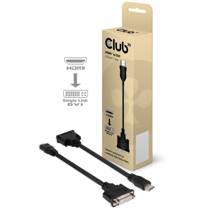 CLUB3D HDMI to DVI Single Link Passive Adapter in the group COMPUTERS & PERIPHERALS / Computer cables / DVI / Adapters at TP E-commerce Nordic AB (A15981)