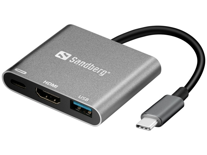 Sandberg USB-C Mini Dock HDMI+USB in the group COMPUTERS & PERIPHERALS / Laptops & accessories / Docking station at TP E-commerce Nordic AB (A15991)