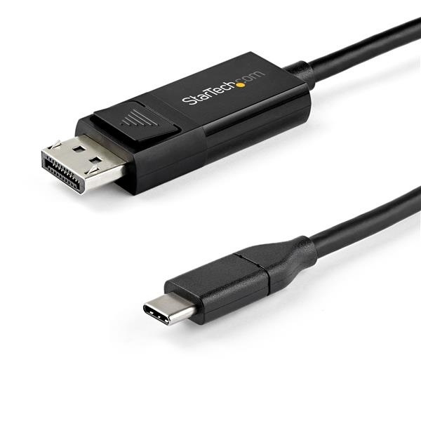 StarTech.com 2 m USB-C till DisplayPort 1.4-kabel - dubbelriktad in the group COMPUTERS & PERIPHERALS / Computer cables / DisplayPort / Cables at TP E-commerce Nordic AB (A15992)