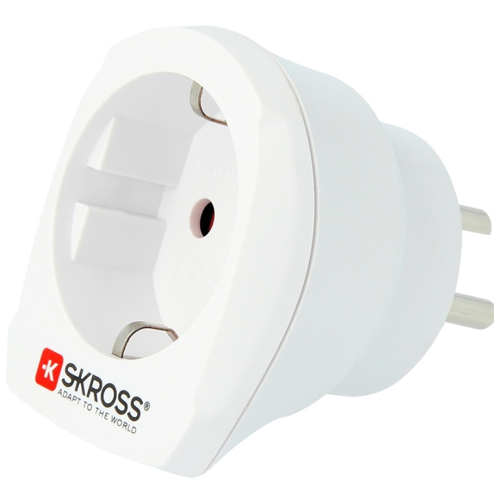 SKROSS El-Adapter Europa -> Danmark in the group HOME, HOUSEHOLD & GARDEN / Electricity & Lighting / Travel adapters at TP E-commerce Nordic AB (A16233)