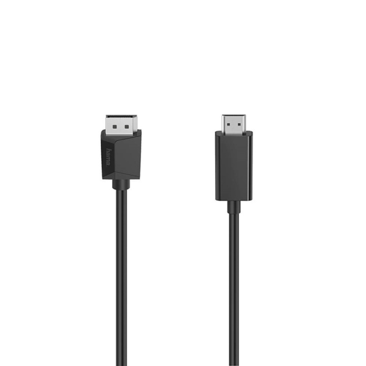 Hama Kabel DisplayPort-HDMI 4K 1.5m Svart in the group COMPUTERS & PERIPHERALS / Computer cables / DisplayPort / Cables at TP E-commerce Nordic AB (A16283)