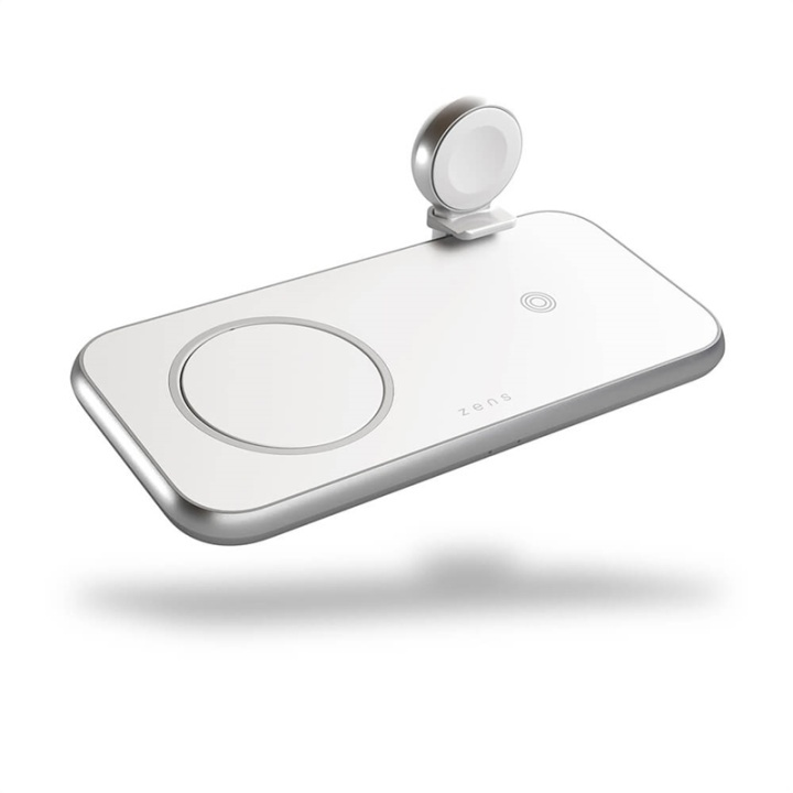 Zens 4in1 Laddare Designad för Magsafe 10W + Plats för Magsafe + USB-A + Apple Watch in the group SMARTPHONE & TABLETS / Chargers & Cables / Wireless Qi chargers at TP E-commerce Nordic AB (A16474)