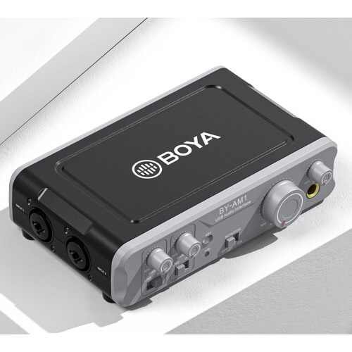 BOYA Mixer Audio BY-AM1 XLR 2-Kanals in the group HOME ELECTRONICS / Audio & Picture / Handheld Microphones at TP E-commerce Nordic AB (A16532)