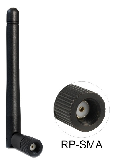 Delock WLAN 802.11 ac/a/b/g/n Antenna RP-SMA plug 2 dBi omnidirectiona in the group COMPUTERS & PERIPHERALS / Network / Routrar at TP E-commerce Nordic AB (A16558)