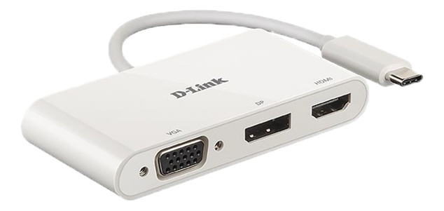 3-in-1 USB-C to HDMI/VGA/DisplayPort Adapter in the group COMPUTERS & PERIPHERALS / Computer accessories / USB-Hubs at TP E-commerce Nordic AB (A16577)
