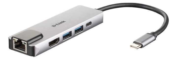 5-in-1 USB-C Hub with HDMI/Ethernet and Power Delivery in the group COMPUTERS & PERIPHERALS / Computer accessories / USB-Hubs at TP E-commerce Nordic AB (A16579)