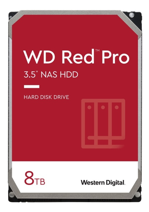 Western Digital 8TB Red Pro in the group COMPUTERS & PERIPHERALS / Computer components / Harddrives / 3.5 at TP E-commerce Nordic AB (A16609)