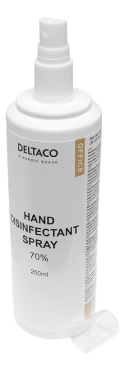DELTACO Hand disinfectant liquid, 250 ml in the group BEAUTY & HEALTH / Health care / hand disinfection at TP E-commerce Nordic AB (A16647)