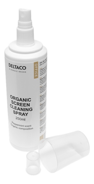 DELTACO Office Organic LCD Cleaning set 250ml in the group COMPUTERS & PERIPHERALS / Computer accessories / Cleaning at TP E-commerce Nordic AB (A16649)