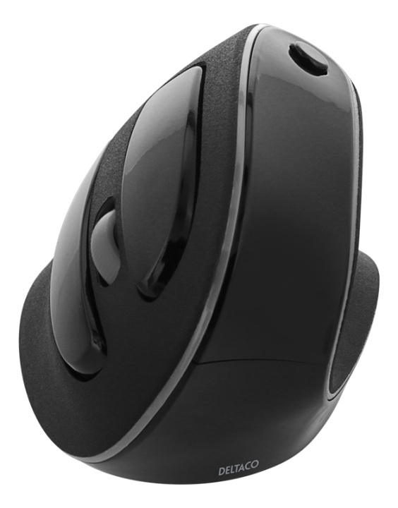 DELTACO Office vertical ergonomic mouse, silent clicks, wireless 2.4G in the group COMPUTERS & PERIPHERALS / Mice & Keyboards / Mice / Wireless at TP E-commerce Nordic AB (A16653)