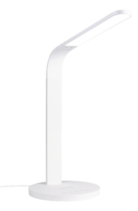 DELTACO OFFICE LED desk lamp with wireless fast charging, timer functi in the group HOME ELECTRONICS / Lighting / Table lamps at TP E-commerce Nordic AB (A16655)