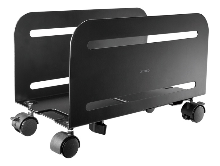 DELTACO OFFICE Universal mobile CPU stand, black in the group COMPUTERS & PERIPHERALS / Computer accessories / Other at TP E-commerce Nordic AB (A16657)