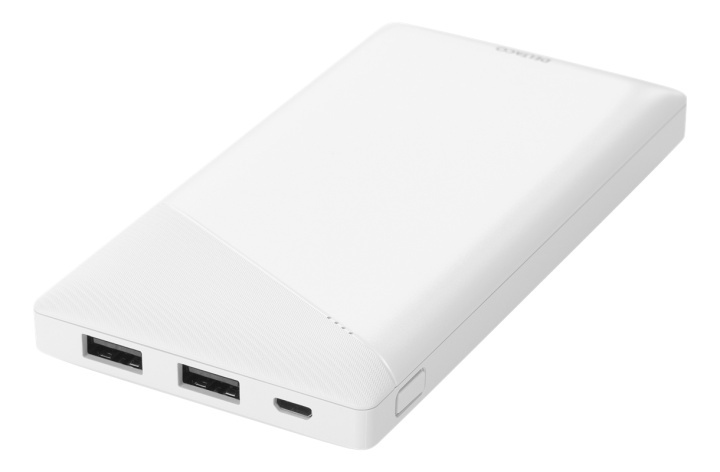 DELTACO power bank 10 000 mAh, 2x USB-A, short circuit protection in the group SMARTPHONE & TABLETS / Chargers & Cables / Powerbanks at TP E-commerce Nordic AB (A16661)