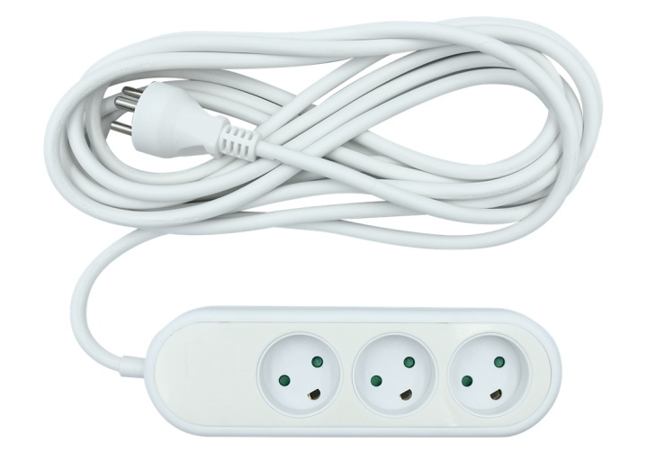 3-way socket grounded (D), 5m in the group HOME, HOUSEHOLD & GARDEN / Electricity & Lighting / Power strips at TP E-commerce Nordic AB (A16725)
