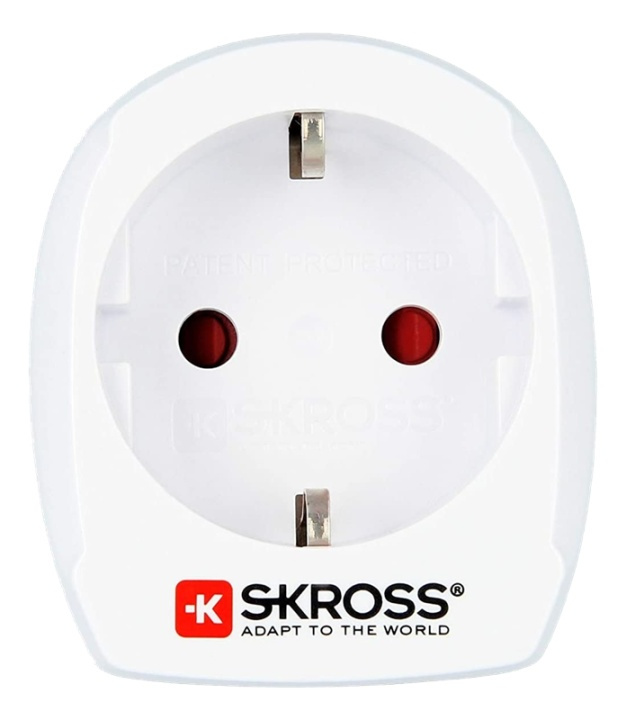 SKross Country Adapter Europe to Denmark in the group HOME, HOUSEHOLD & GARDEN / Electricity & Lighting / Travel adapters at TP E-commerce Nordic AB (A16744)