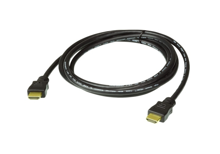 ATEN 1M HDMI 2.0 Cable M/M 30AWG Gold Black in the group HOME ELECTRONICS / Cables & Adapters / HDMI / Cables at TP E-commerce Nordic AB (A16819)