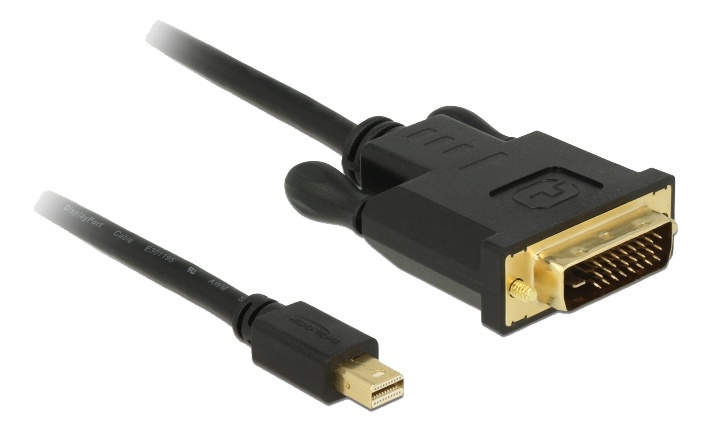 Delock Kabel mini DisplayPort 1.1 Stecker > DVI 24+1 Stecker 2 m in the group COMPUTERS & PERIPHERALS / Computer cables / DisplayPort / Cables at TP E-commerce Nordic AB (A16822)