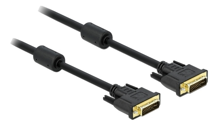 DeLock Cable DVI 24+5 male > DVI 24+5 male, 3 m, black in the group COMPUTERS & PERIPHERALS / Computer cables / DVI / Cables at TP E-commerce Nordic AB (A16825)