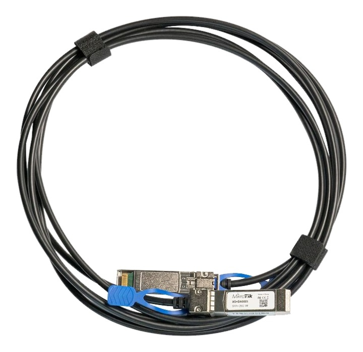 MikroTik XS+DA0001 SFP/SFP+/SFP28 direct attach cable 1m in the group COMPUTERS & PERIPHERALS / Computer cables / Network cables / Fiber cabling at TP E-commerce Nordic AB (A16827)